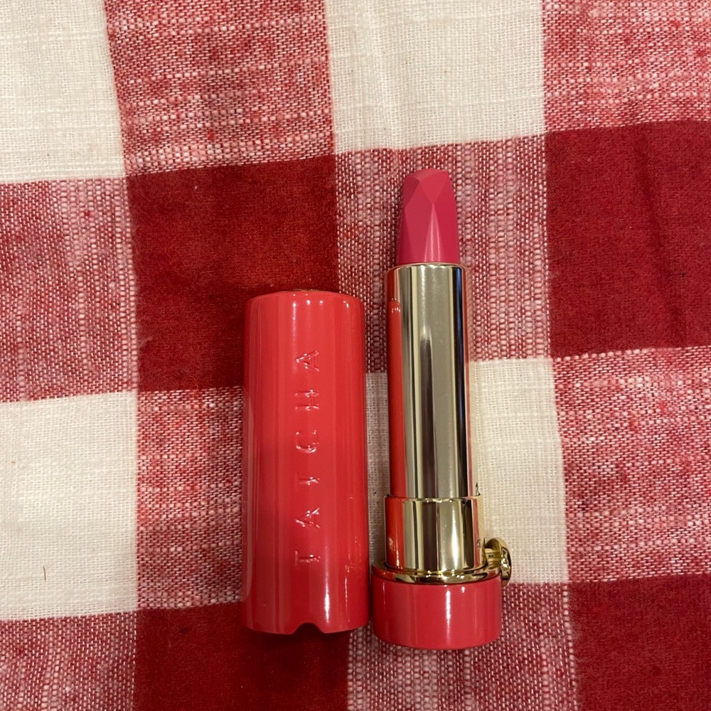 Tatcha Peony Blossom Silk Lipstick NEW Full Sized Tube Rare Discontinued